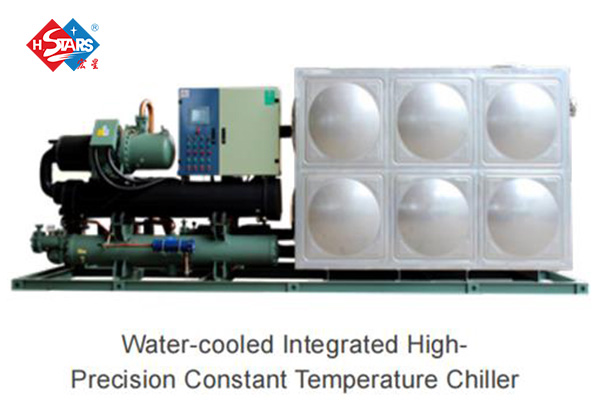 chiller de temperatura constante de alta precisão integrado refrigerado a água