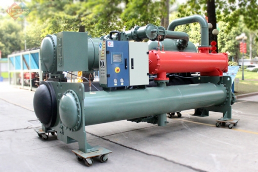 Unidade de bomba de calor da fonte de água do tipo de parafuso de recuperação de calor 